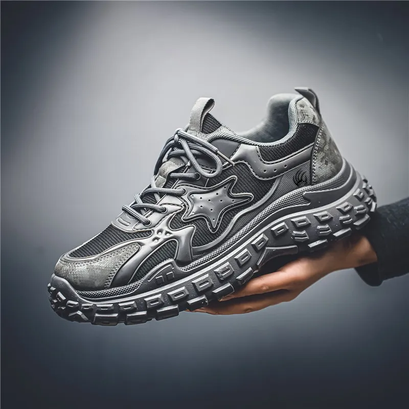 Animal Claws Anti Slip And Wear Resistant Height Increasing Low Top Chunky Sneakers Men's-1