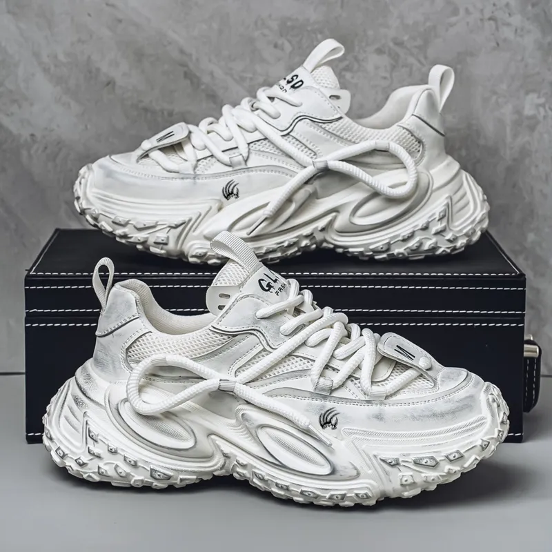 Animal Claws Anti Slip And Wear Resistant Height Increasing Low Top Chunky Sneakers Men's-10