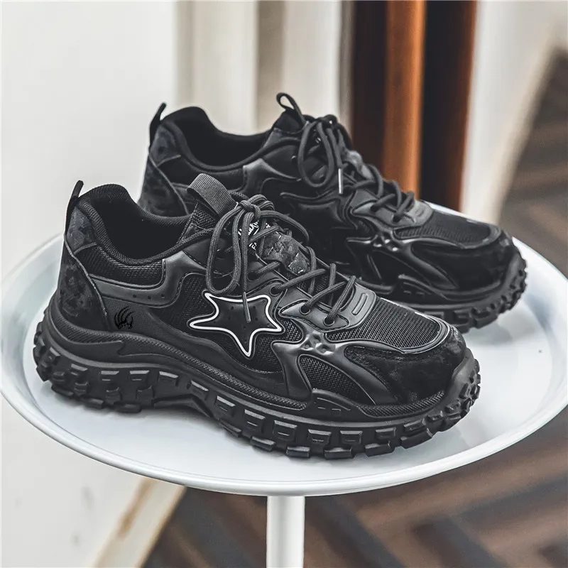 Animal Claws Anti Slip And Wear Resistant Height Increasing Low Top Chunky Sneakers Men's-8