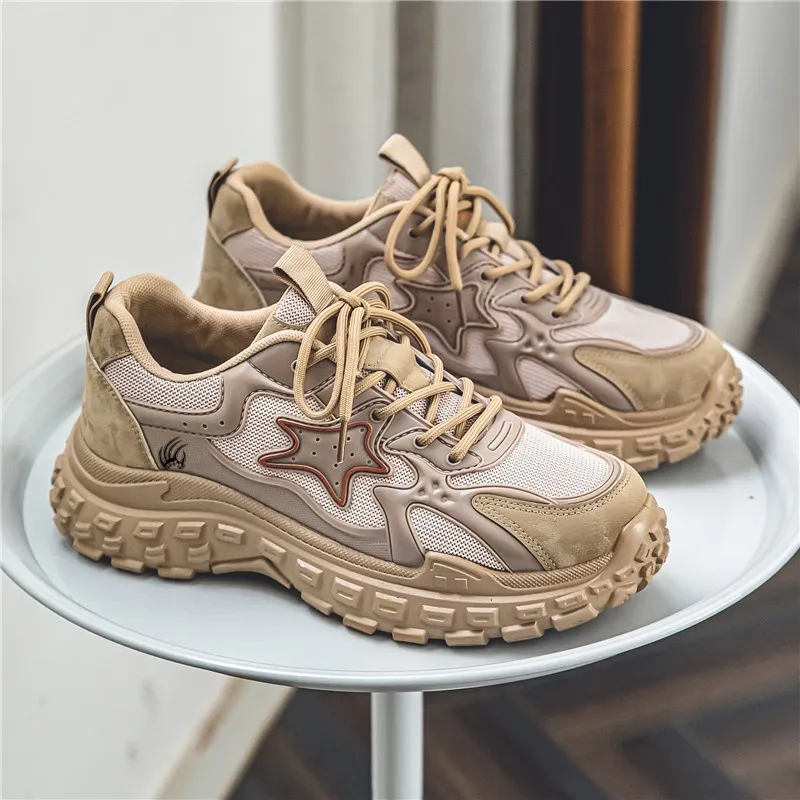 Animal Claws Anti Slip And Wear Resistant Height Increasing Low Top Chunky Sneakers Men's-5