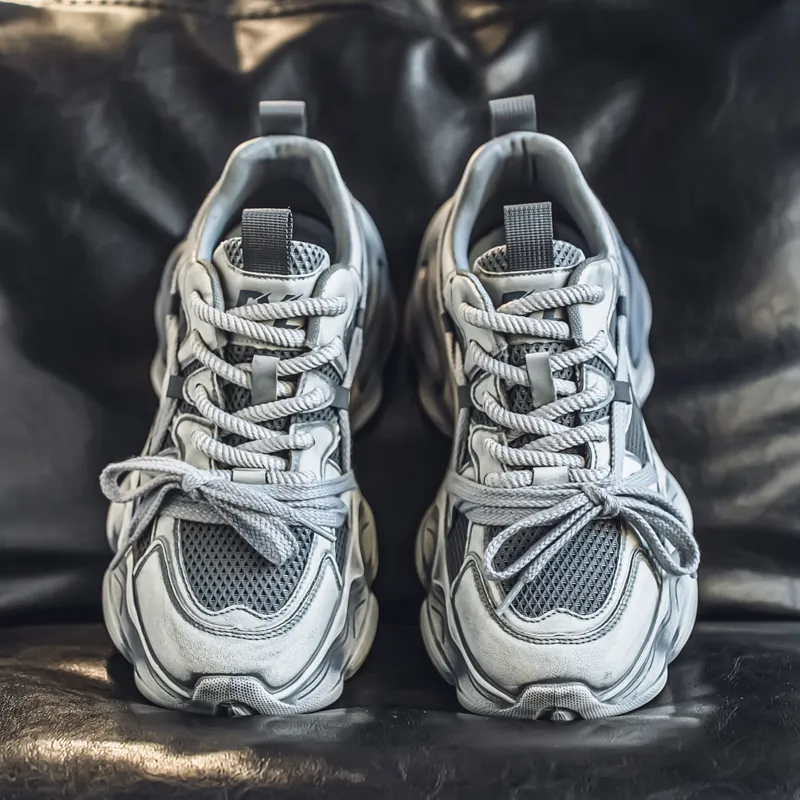 Animal Claws Anti Slip And Wear Resistant Height Increasing Low Top Chunky Sneakers Men's-5