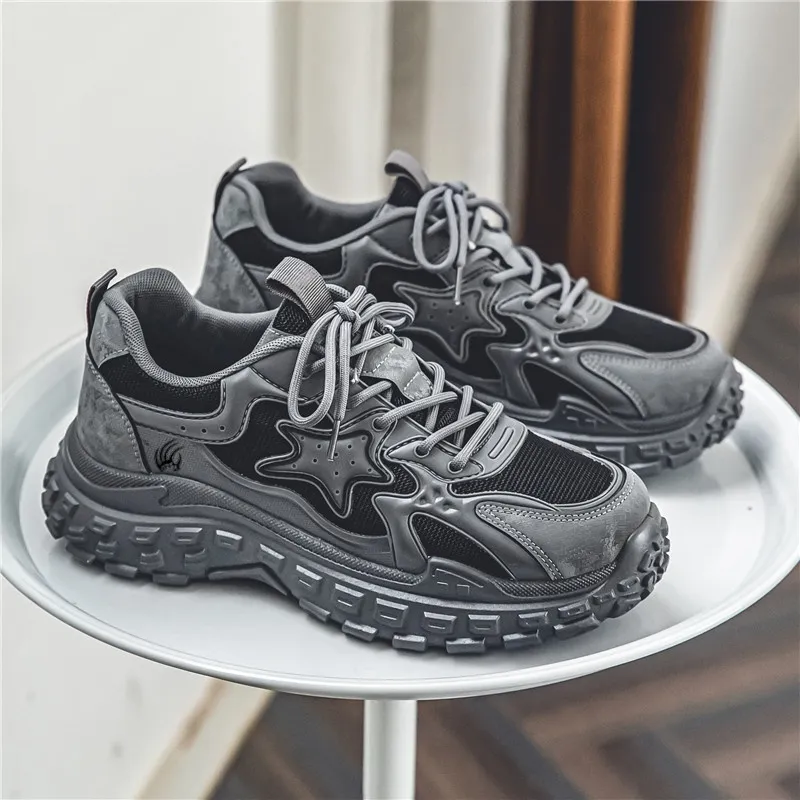 Animal Claws Anti Slip And Wear Resistant Height Increasing Low Top Chunky Sneakers Men's-2