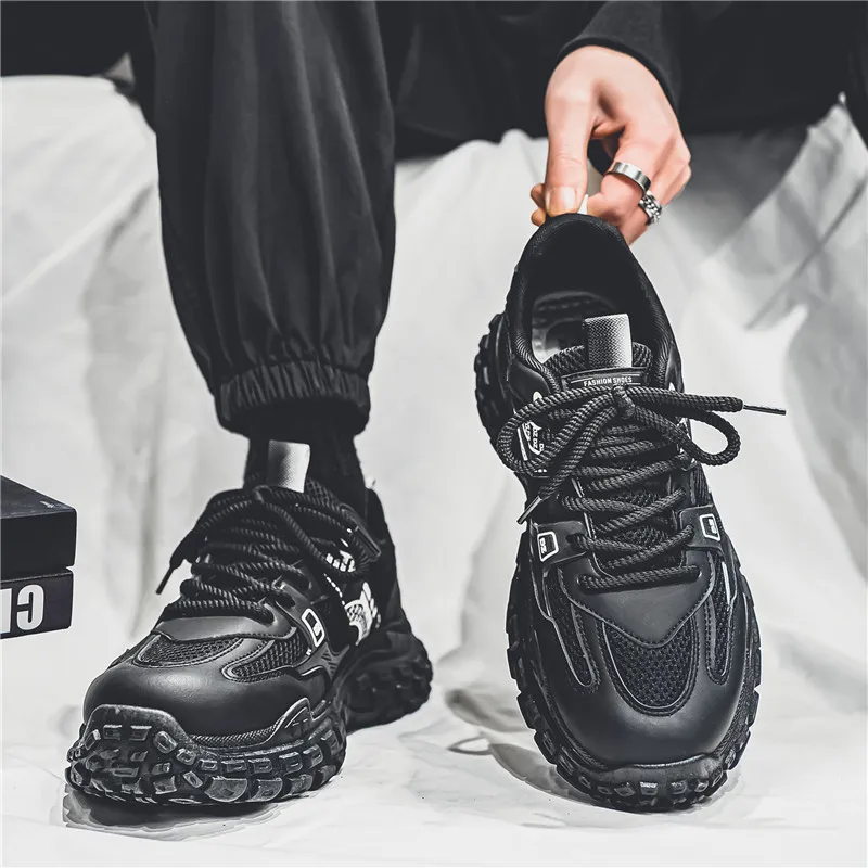 Animal Claws Anti Slip And Wear Resistant Height Increasing Low Top Chunky Sneakers Men's-8