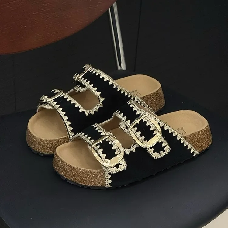 MXGM Slip Resistant Abrasion Resistant Slide Slippers Women's-14