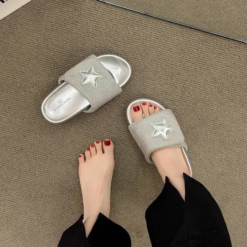 MXGM Slip Resistant Abrasion Resistant Slide Slippers Women's-2