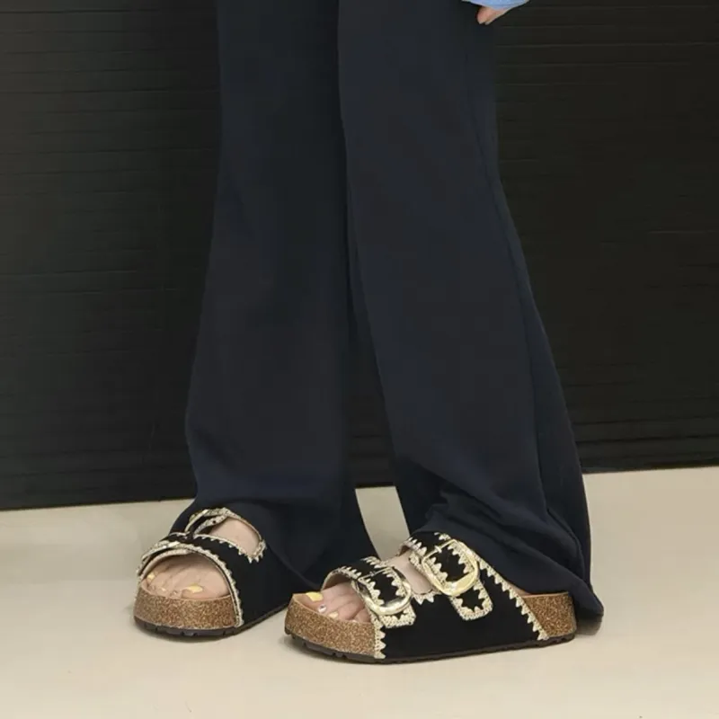 MXGM Slip Resistant Abrasion Resistant Slide Slippers Women's-15