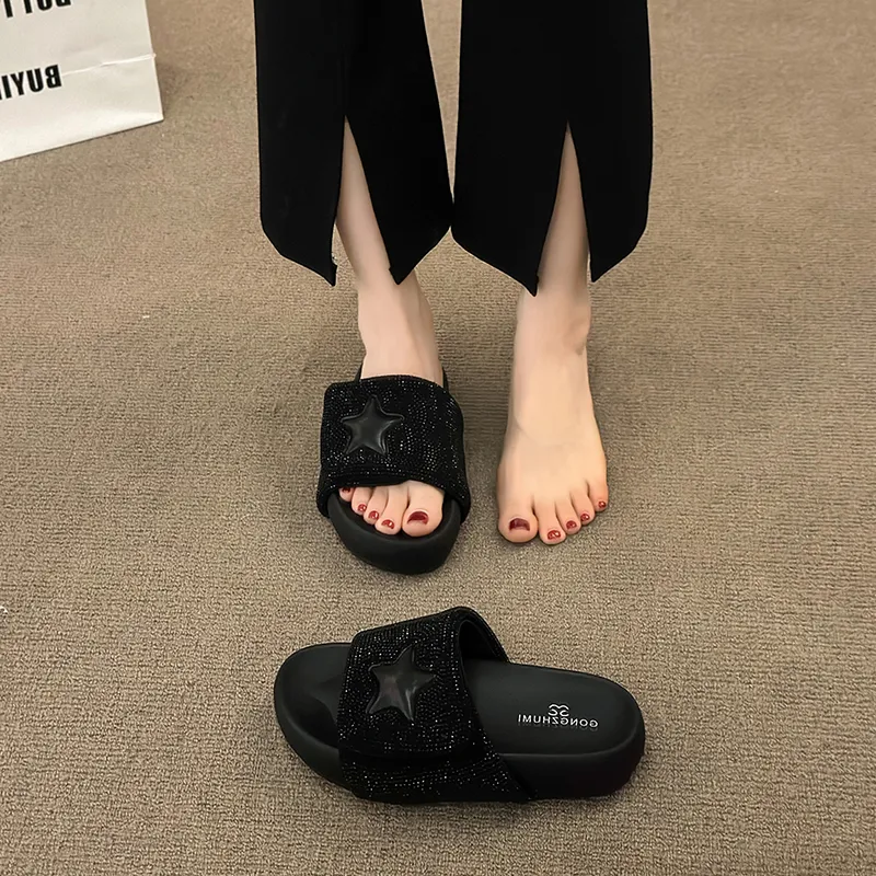MXGM Slip Resistant Abrasion Resistant Slide Slippers Women's-6