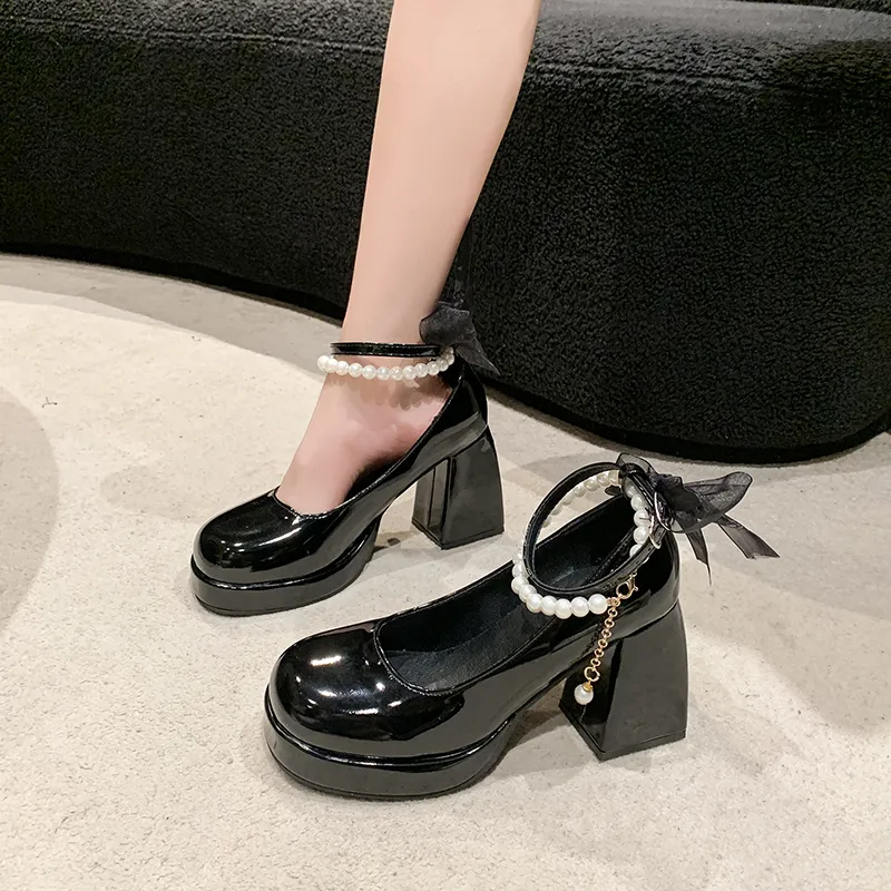MXGM Chunky Heel High Heels Women's-10