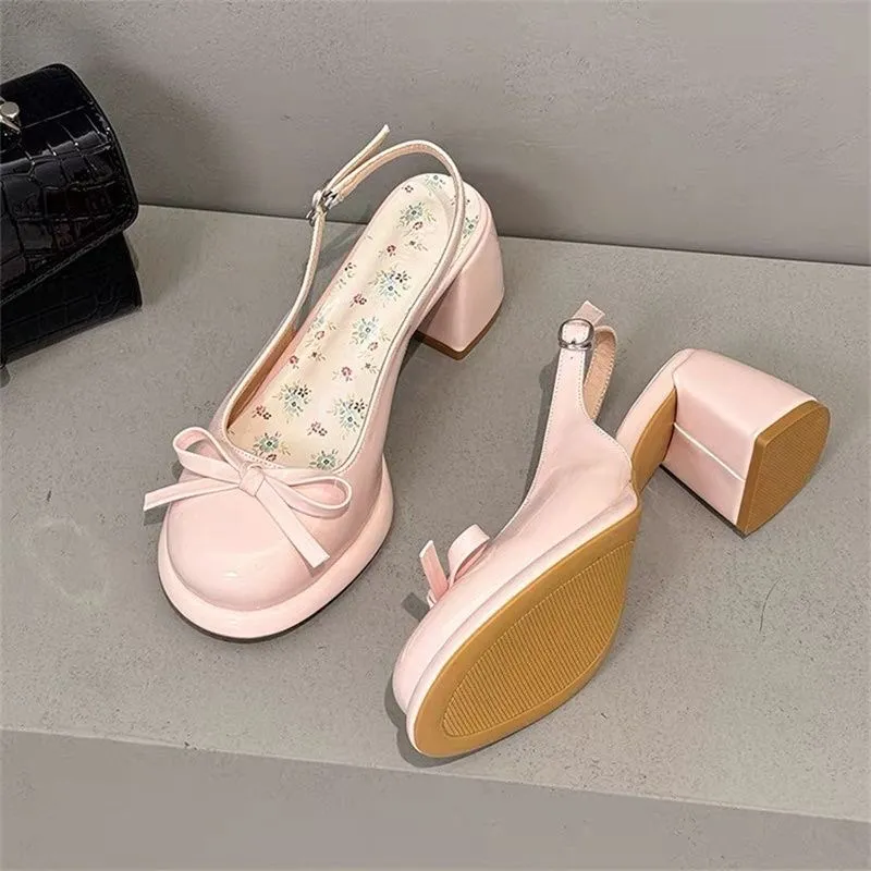 MXGM Chunky Heel High Heels Women's-8