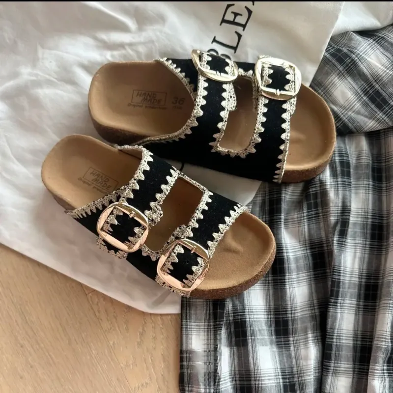MXGM Slip Resistant Abrasion Resistant Slide Slippers Women's-11