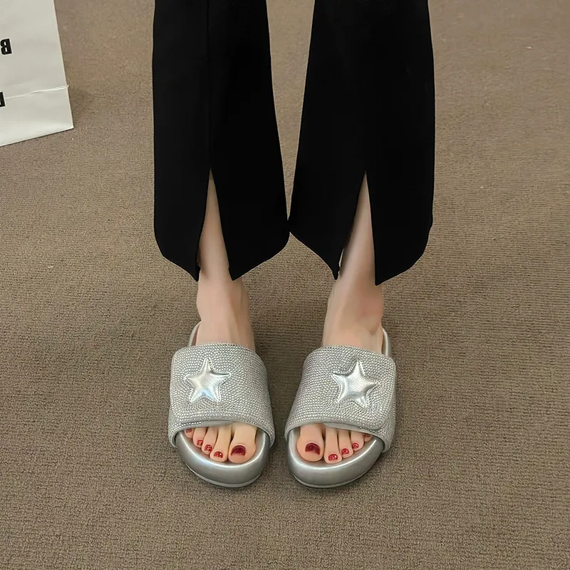MXGM Slip Resistant Abrasion Resistant Slide Slippers Women's-3