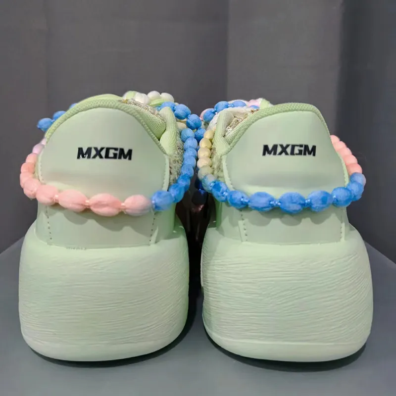 MXGM Puffy Shoes Thermal Low Top Skateboard Shoes Women's-19
