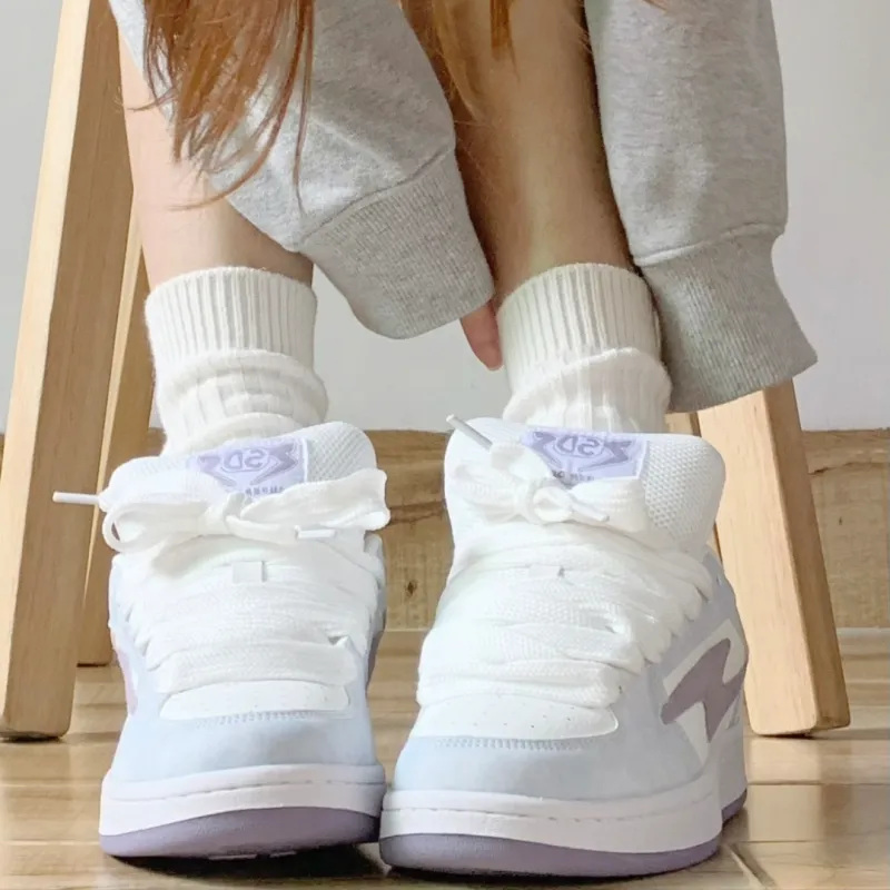 MXGM Low Top Skateboard Shoes Women's Lavender-4