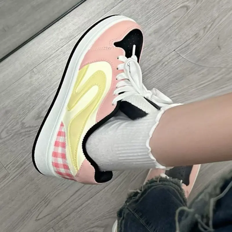 MXGM Low Top Skateboard Shoes Women's Strawberry Pink-5