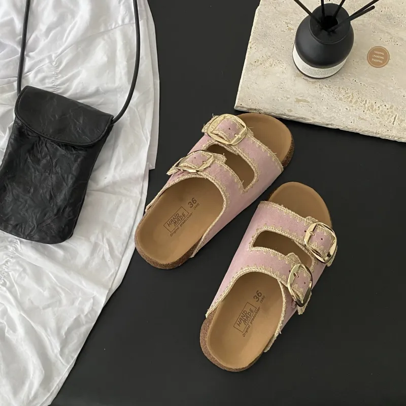 MXGM Slip Resistant Abrasion Resistant Slide Slippers Women's-4