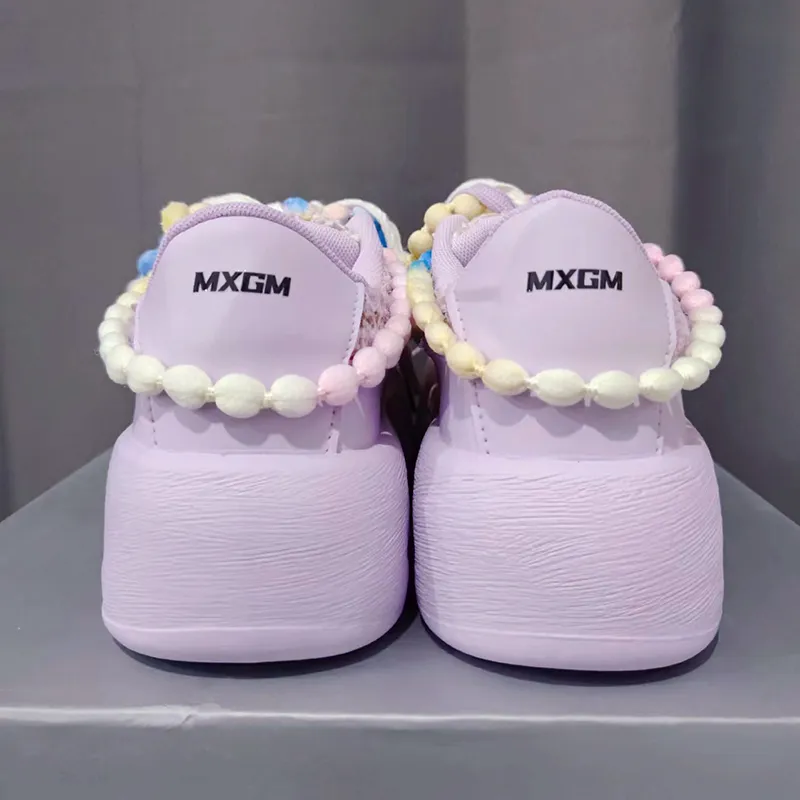MXGM Puffy Shoes Thermal Low Top Skateboard Shoes Women's-21