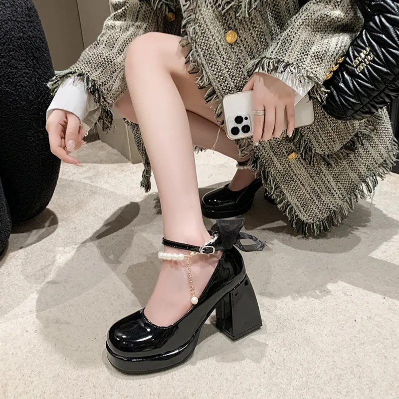 MXGM Chunky Heel High Heels Women's-7