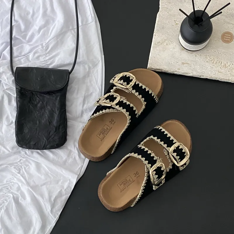 MXGM Slip Resistant Abrasion Resistant Slide Slippers Women's-12