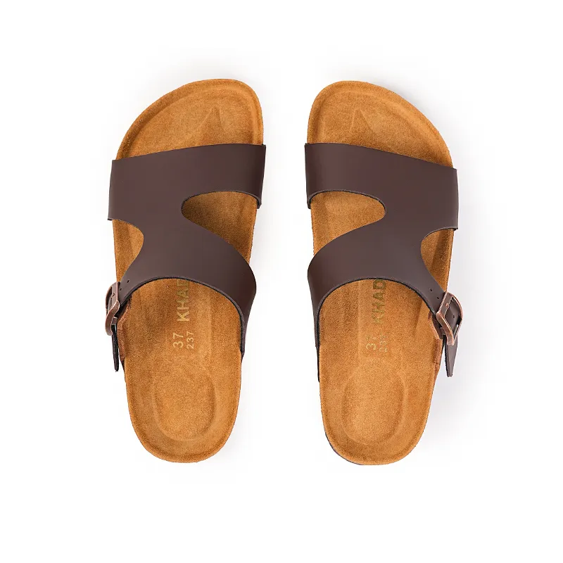 Khadgar Cork Sole Slip Resistant Abrasion Resistant Slide Slippers Women's-10