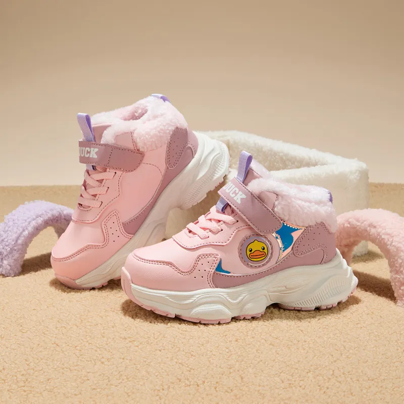 B.Duck Warm High Top Kids Lifestyle Shoes Children Aged 3 7 Years Old-10