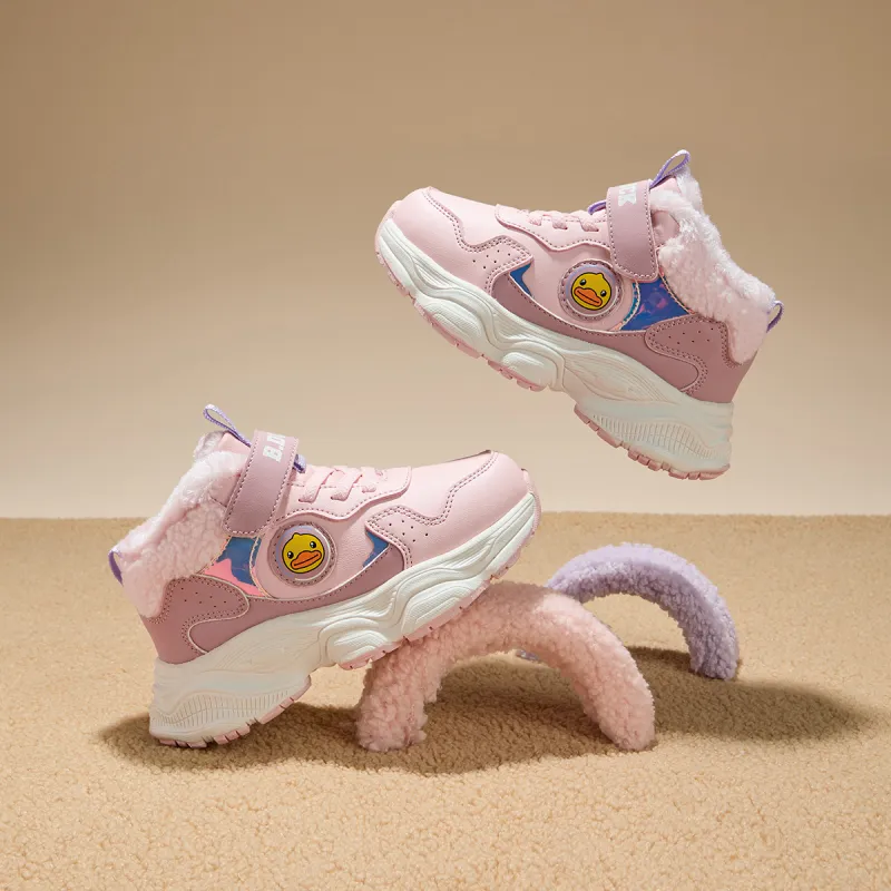B.Duck Warm High Top Kids Lifestyle Shoes Children Aged 3 7 Years Old-11