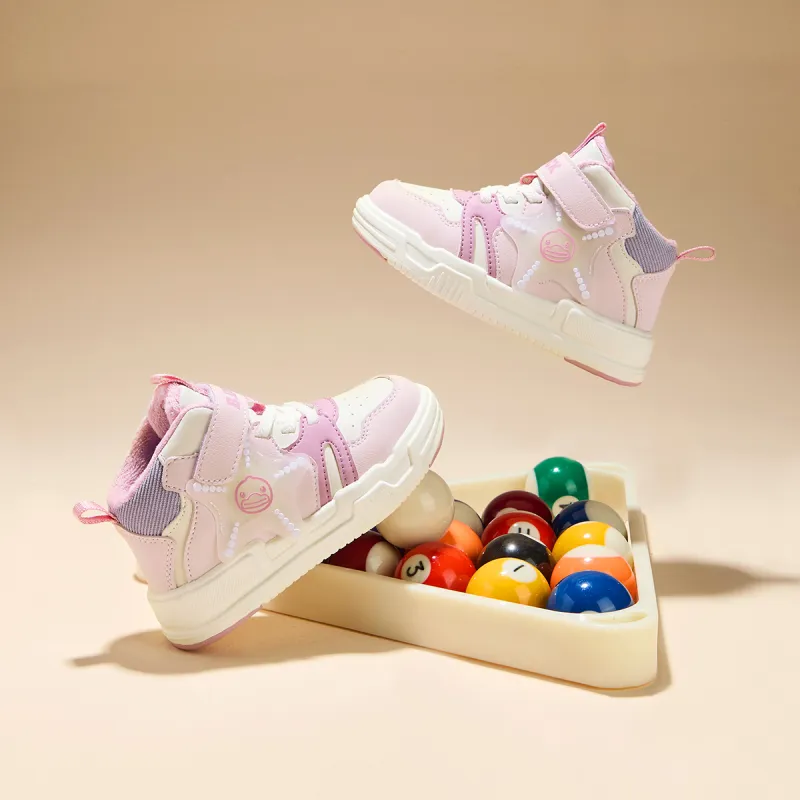 B.Duck Thermal High Top Kids' Skateboarding Shoes Children Aged 3 7 Years Old-5
