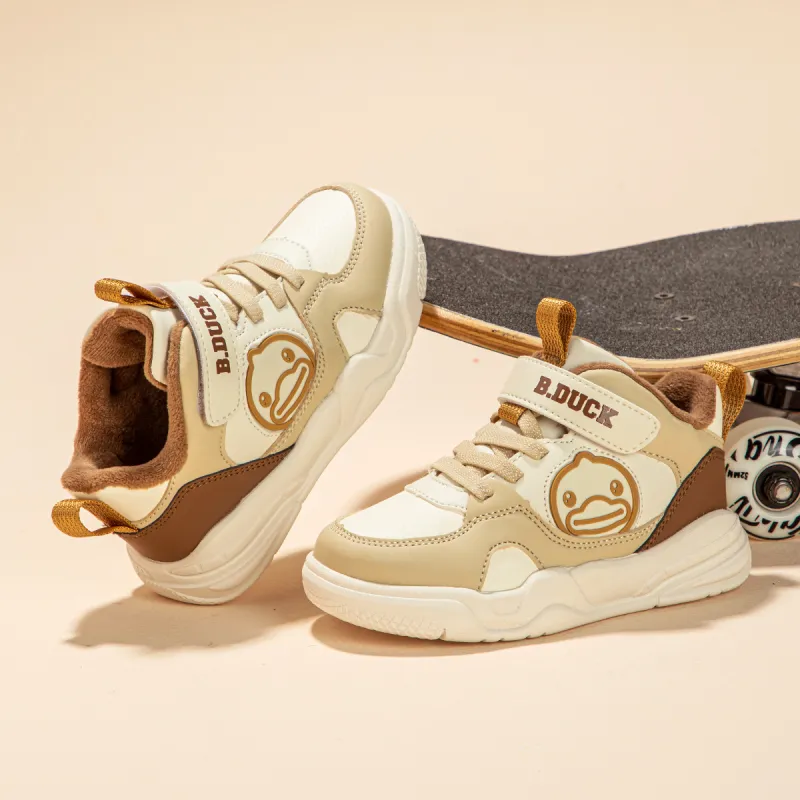 B.Duck Durable Warm High Top Kids' Skateboarding Shoes Children Aged 3 7 Years Old-17