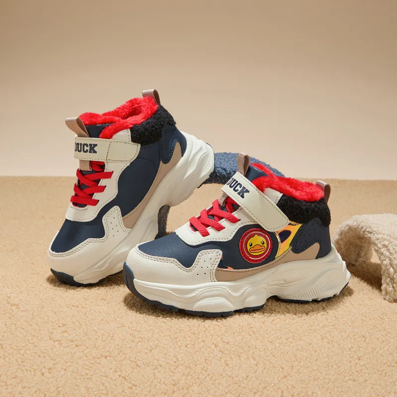 B.Duck Warm High Top Kids Lifestyle Shoes Children Aged 3 7 Years Old-4
