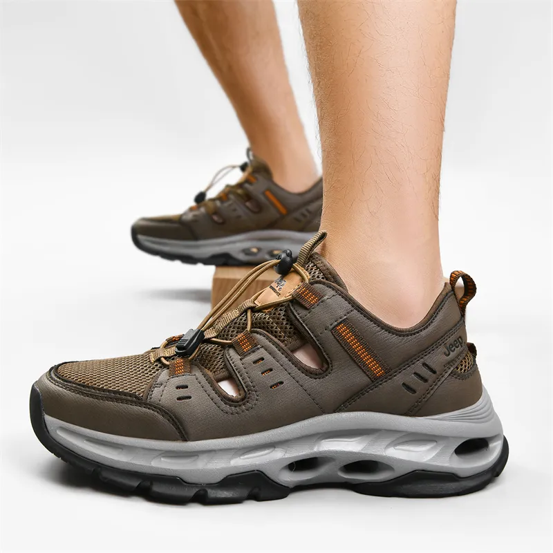 Jeep Cushioning Slip Resistant Coverage Low Top Outdoor Shoes Men's-15