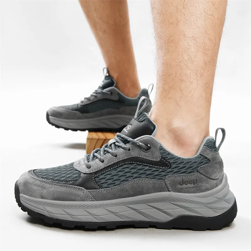 Jeep Slip Resistant Waterproof Low Top Hiking Shoes Men's-8