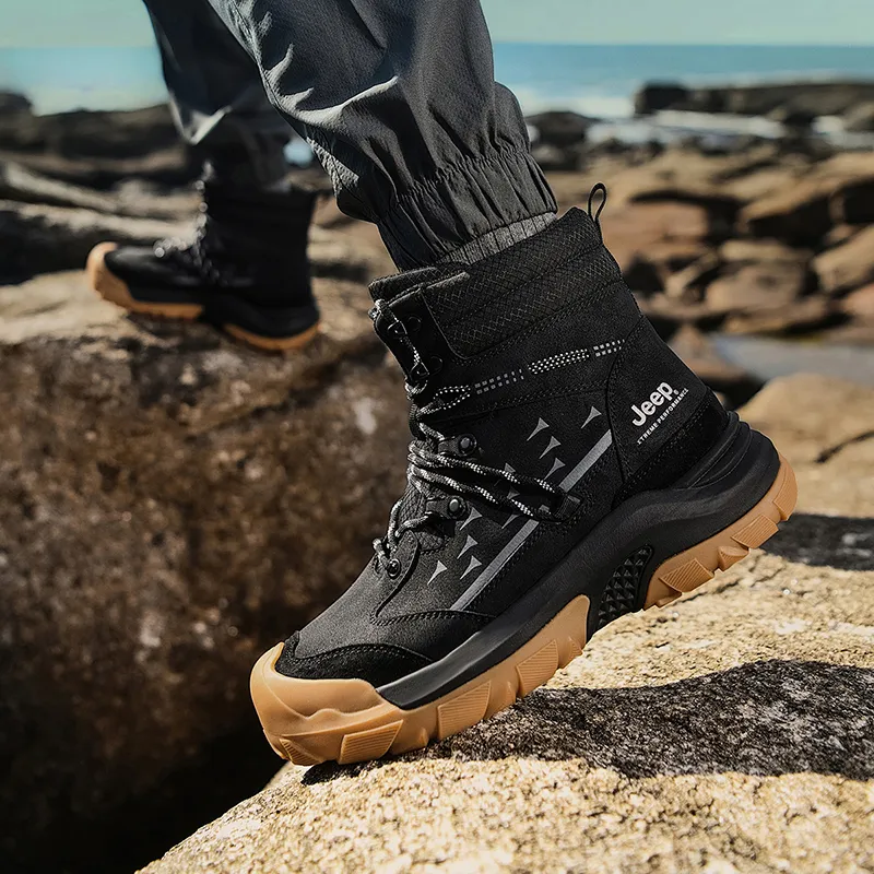 Jeep Martin Boots Men Khaki/Black-13