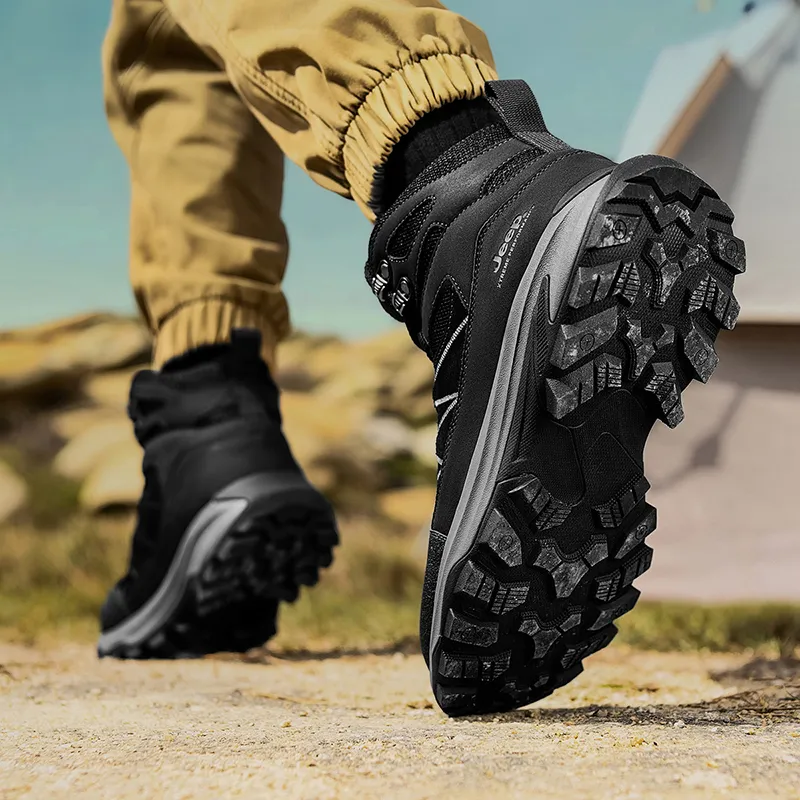 Jeep Cushioned Slip-Resistant Mid-Top Hiking Shoes Men's-11
