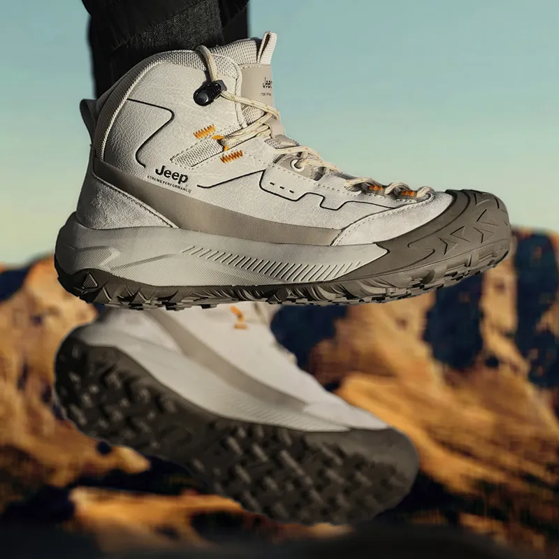 Jeep JEEP Cushioning Anti-Slip And Wear-Resistant Mid-Top Trekking Shoes Men's-5