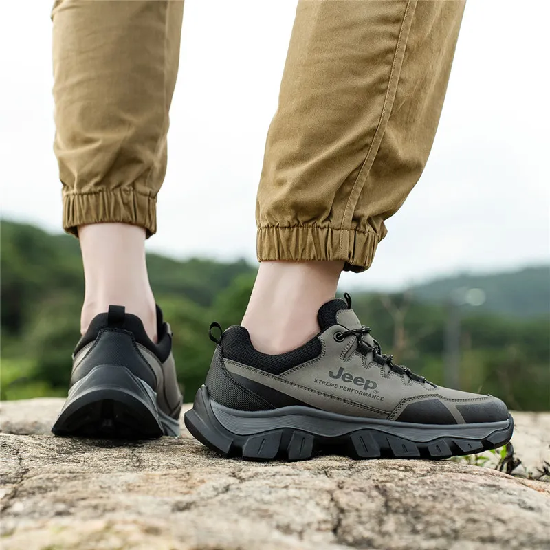 Jeep Slip Resistant Low Top Hiking Shoes Men's-13