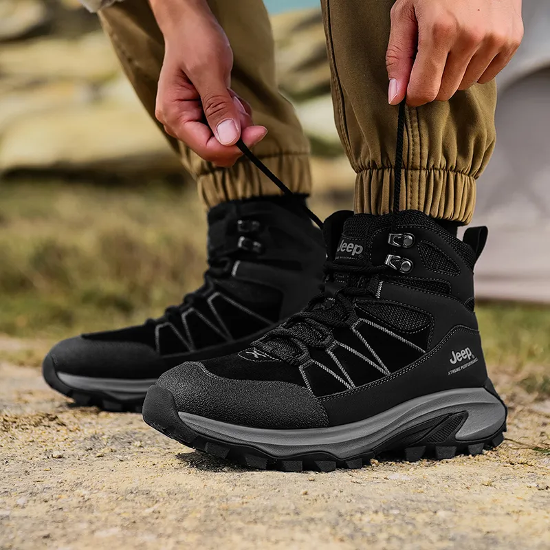 Jeep Cushioned Slip-Resistant Mid-Top Hiking Shoes Men's-10