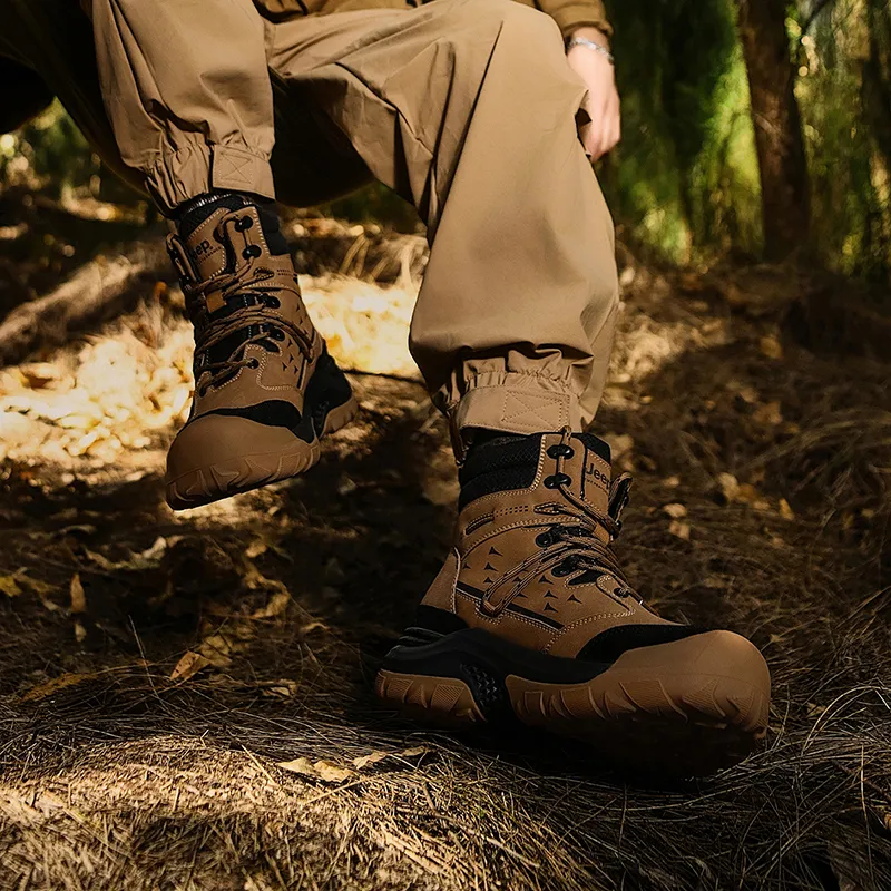 Jeep Martin Boots Men Khaki/Black-5