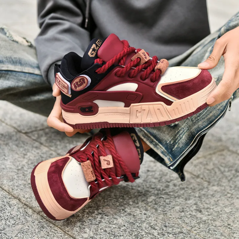 Cuzzi Anti-Slip And Wear-Resistant Height Increasing Low-Top Skateboard Shoes Unisex-26