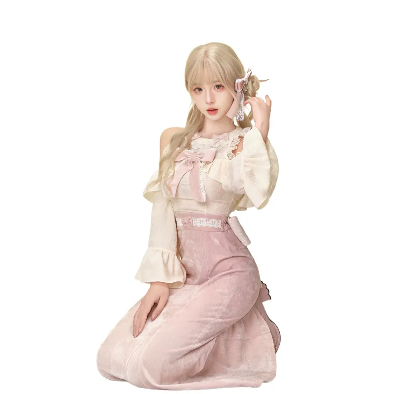 Udon House Two Piece Skirt Sets Women's-2