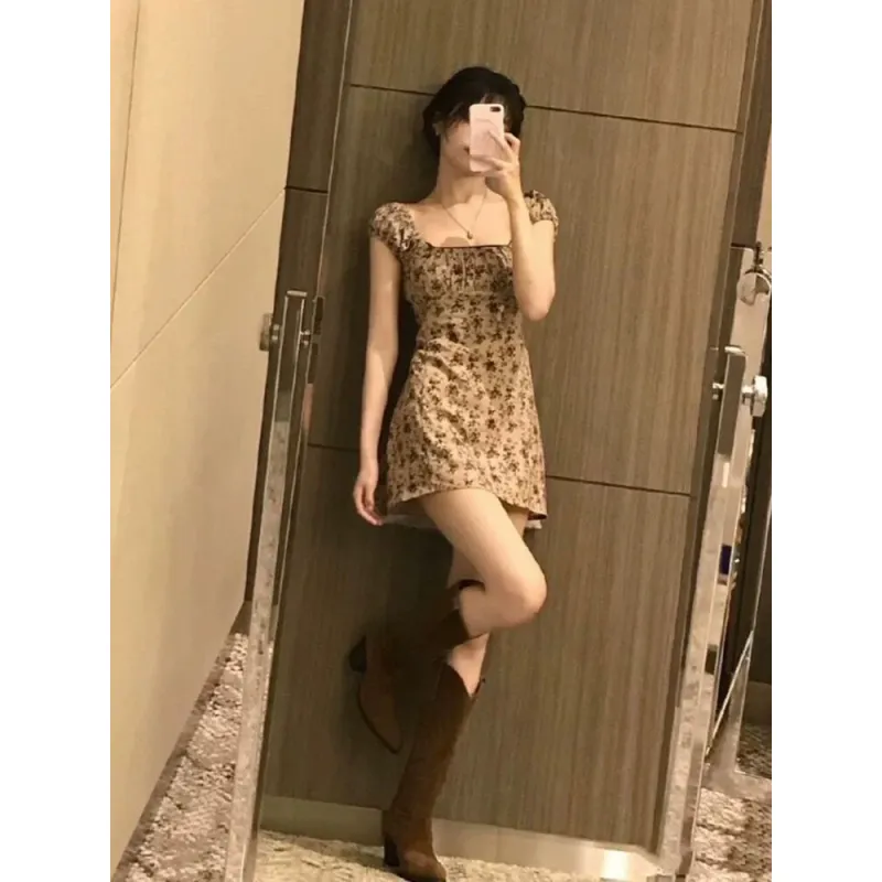 Udon House Short Sleeved Dress Women's-1
