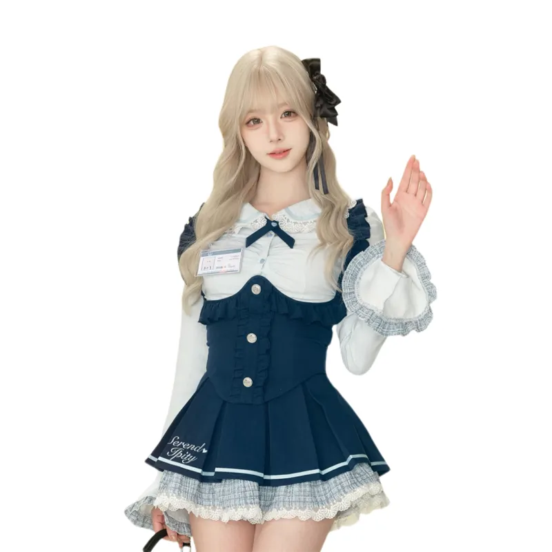 Udon House Two Piece Skirt Sets Women's-3