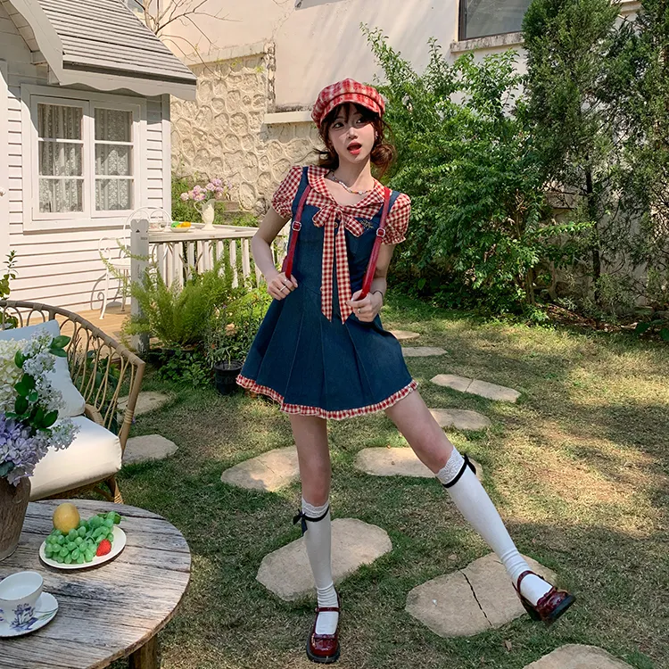 Udon House Short Sleeved Dress Women's-1