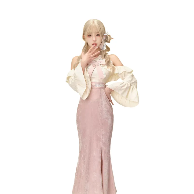 Udon House Two Piece Skirt Sets Women's-1