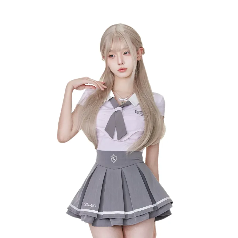 Udon House Two Piece Skirt Sets Women's Image Color Clothing Sets-1