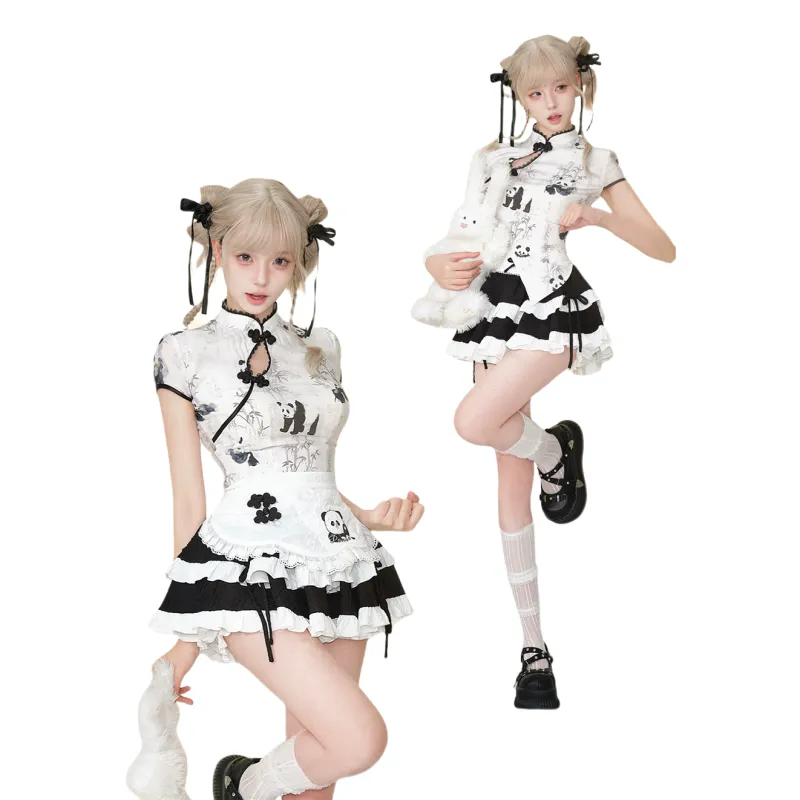 Udon House Two Piece Skirt Sets Women's-5