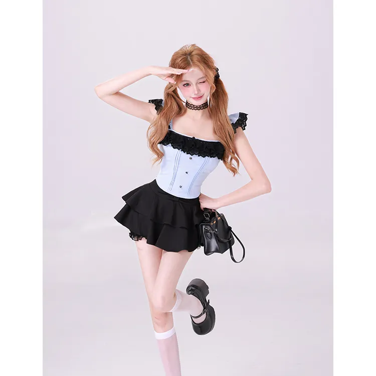 Udon House Two Piece Skirt Sets Women's-1