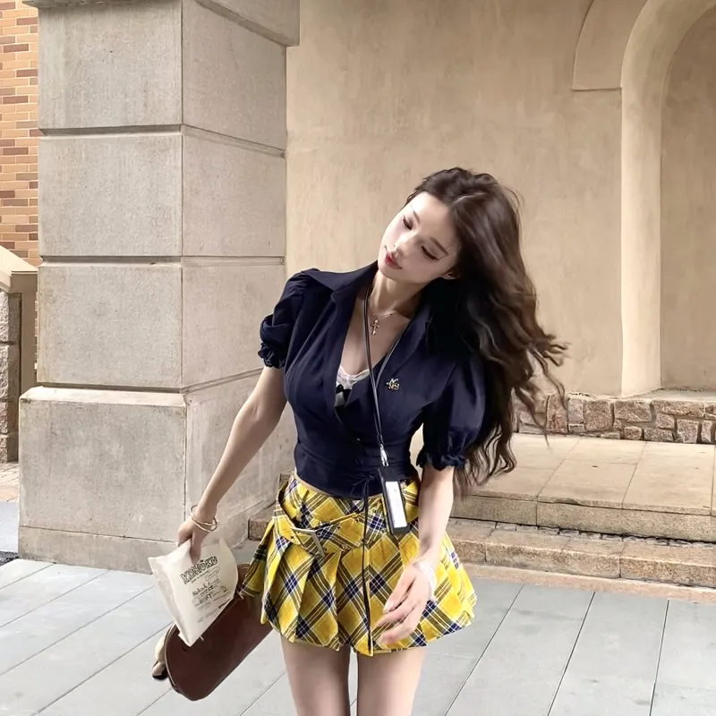 Udon House Two Piece Skirt Sets Women's-3