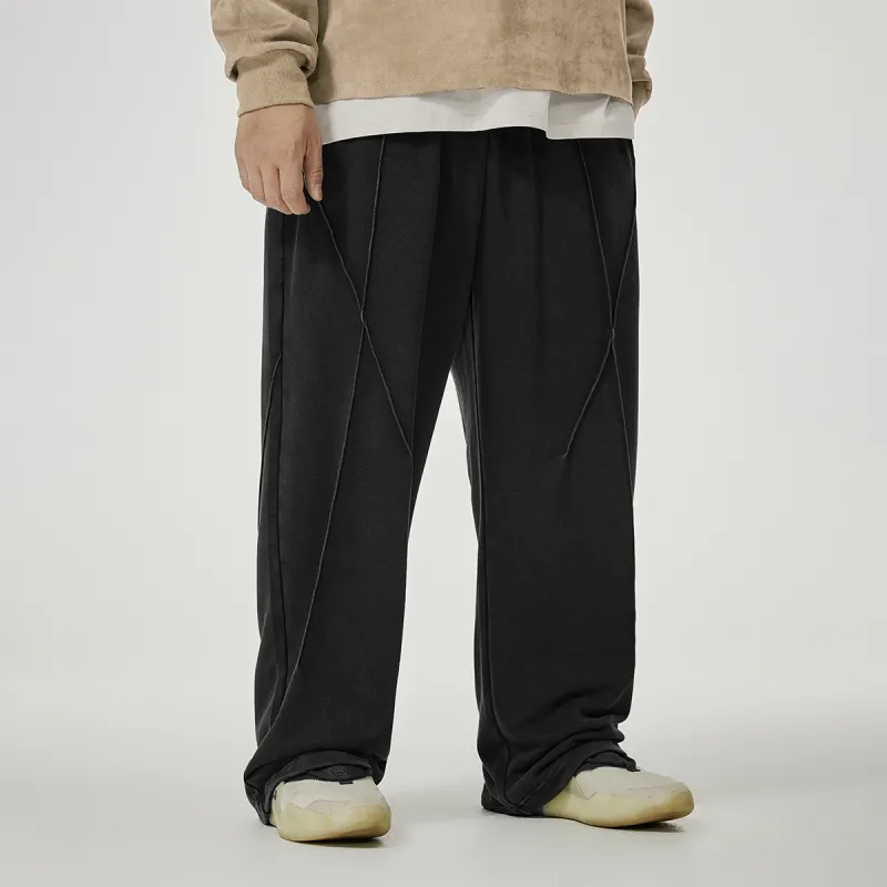 N MAX Casual Pants Men Black Trendy Black-5