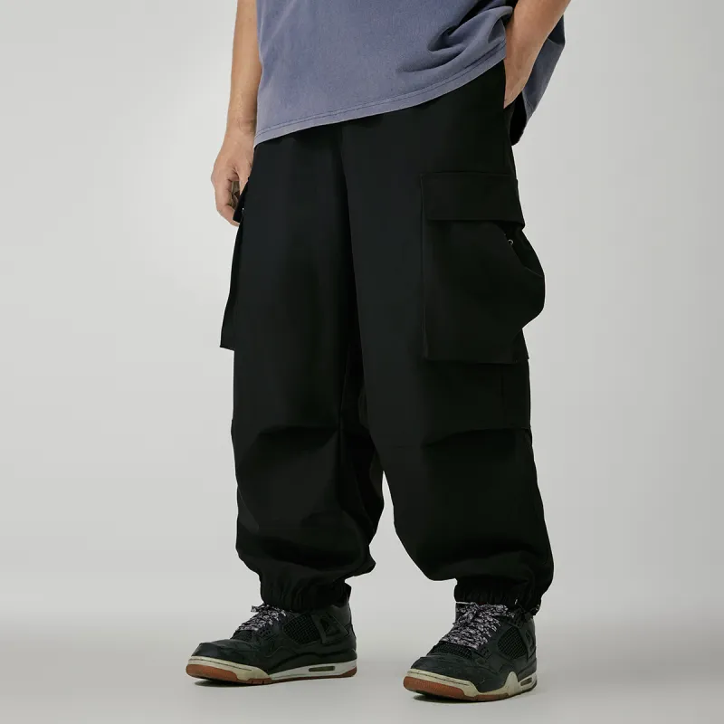 N MAX Casual Pants Men Black-2