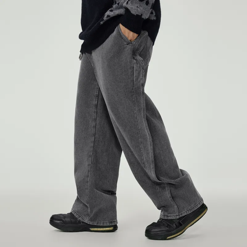 N MAX Jeans Men Denim Black-5