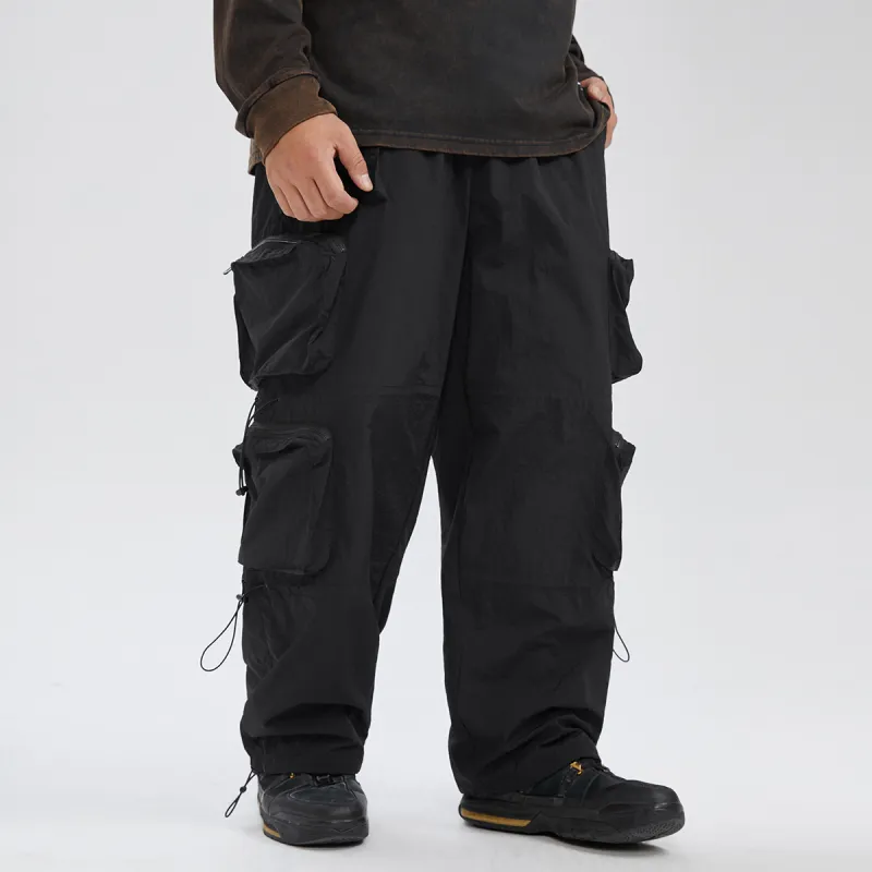 N MAX Casual Pants Men Black-3